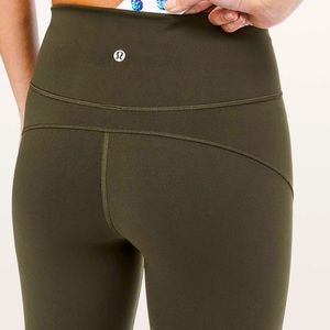 Lululemon in movement everlux in dark olive New!